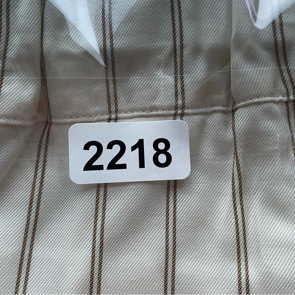 Jenni Kayne White Tan Stripe Elastic Waist Straight Pull On Pants 22218 - Picture 15 of 15